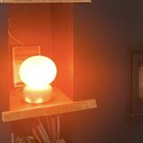 Lampe champignon en opaline années 70