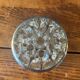 Flower pick in metal and crystal French work