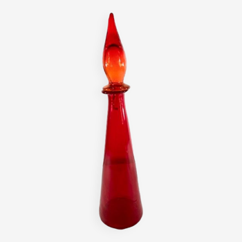 Flamed red bottle