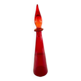 Flamed red bottle