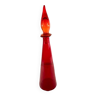 Flamed red bottle