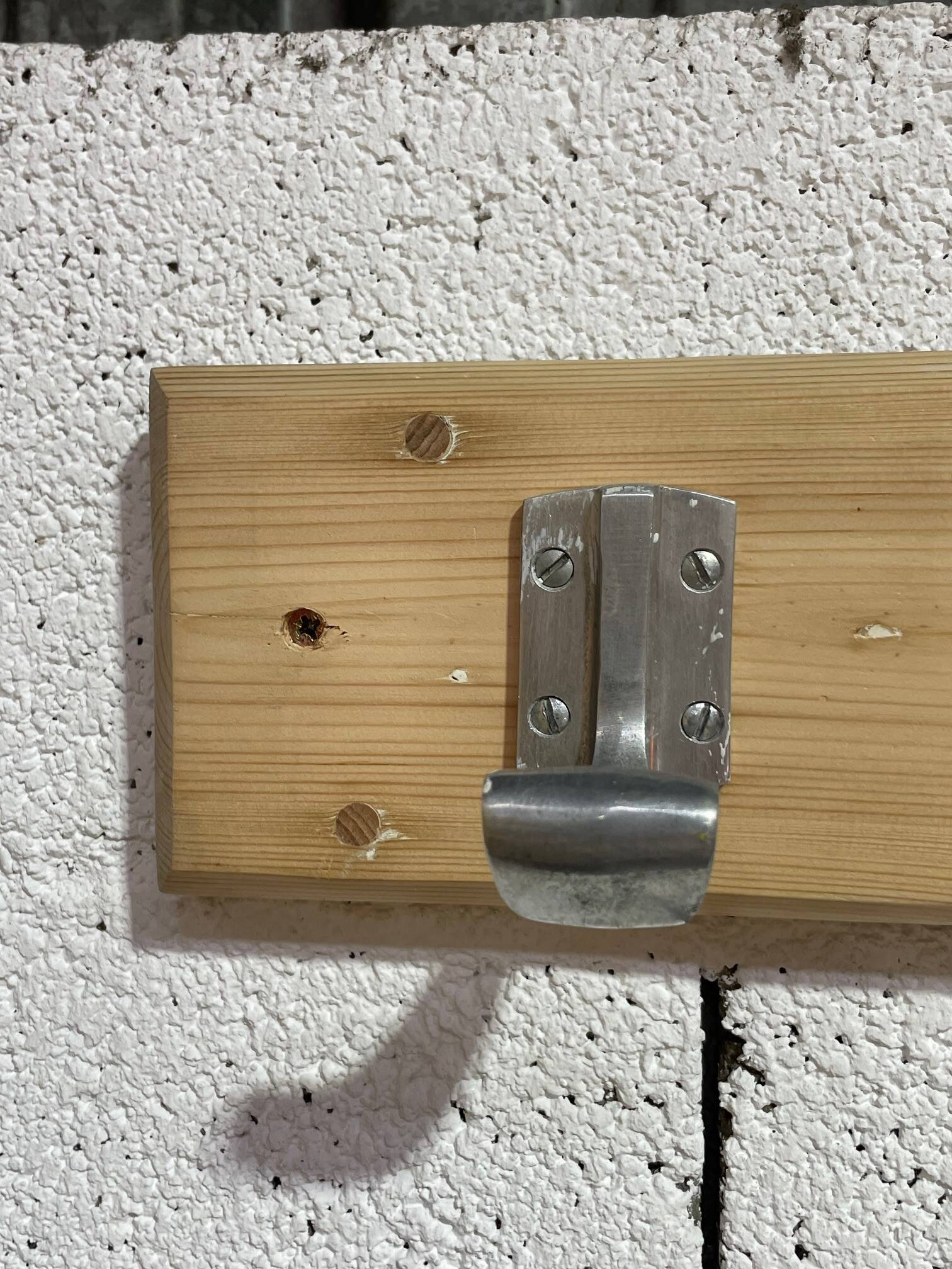 Vintage wall coat rack from the 1960s.