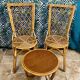 Chaises en rotin vintage