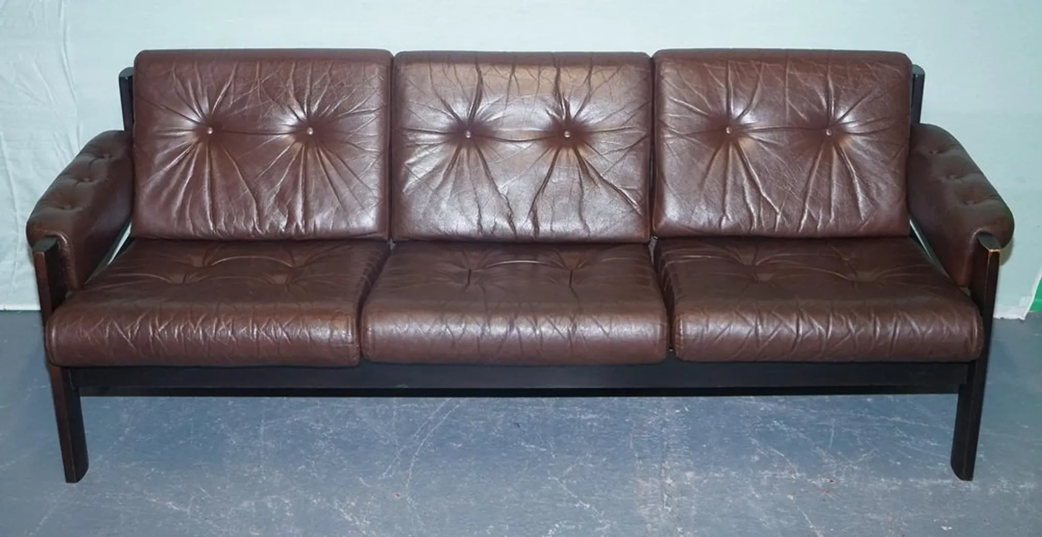 Three-Seater Vintage Scandinavian Sofa by Ekornes Stressless