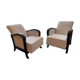 Paire de fauteuils art déco à système