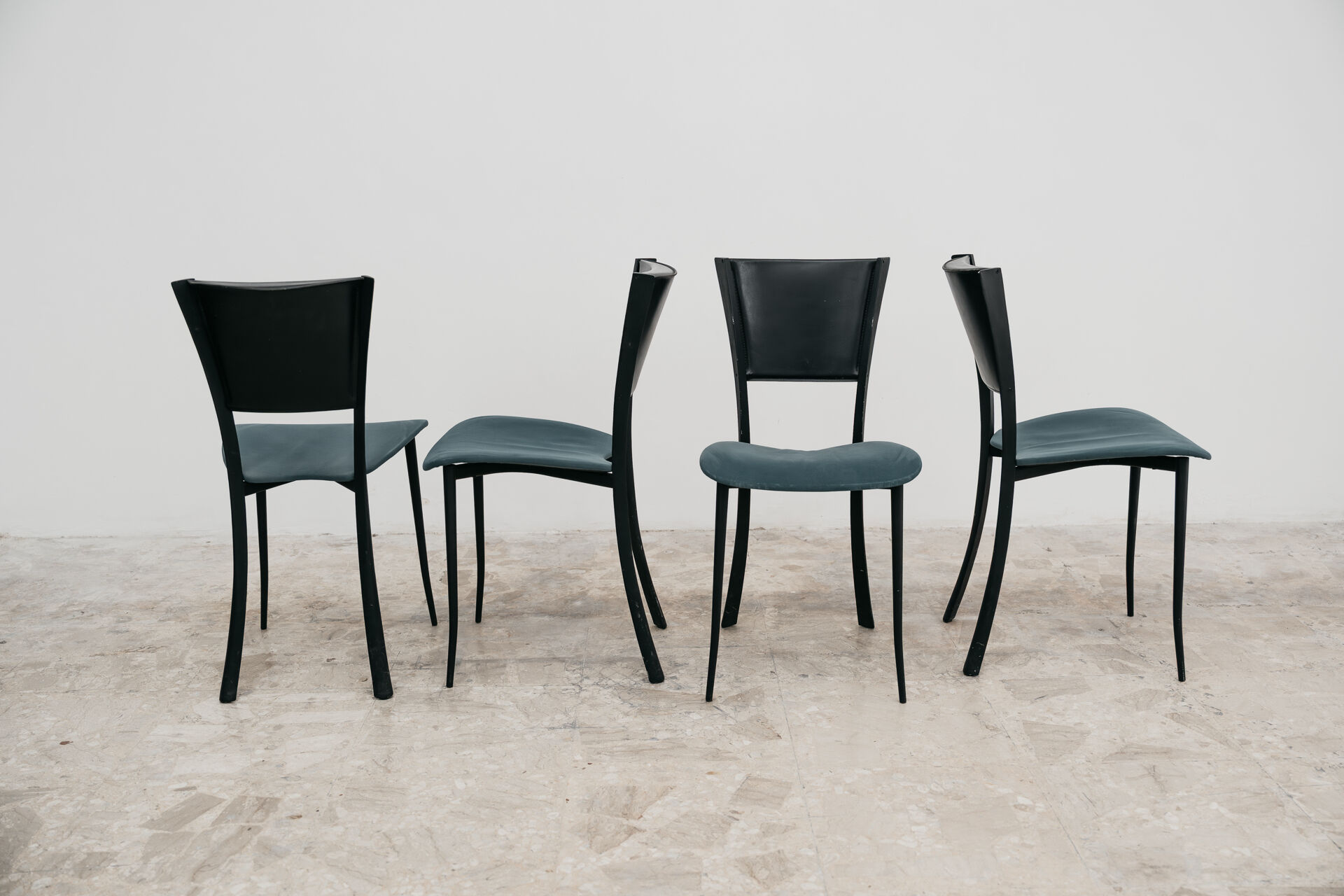 Set Da Pranzo 4 Sedie Design Made In Italy Anni 80 Postmodern