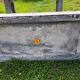 Old garden furniture in vintage stone