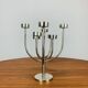 Chandelier Habitat vintage en inox, 9 branches
