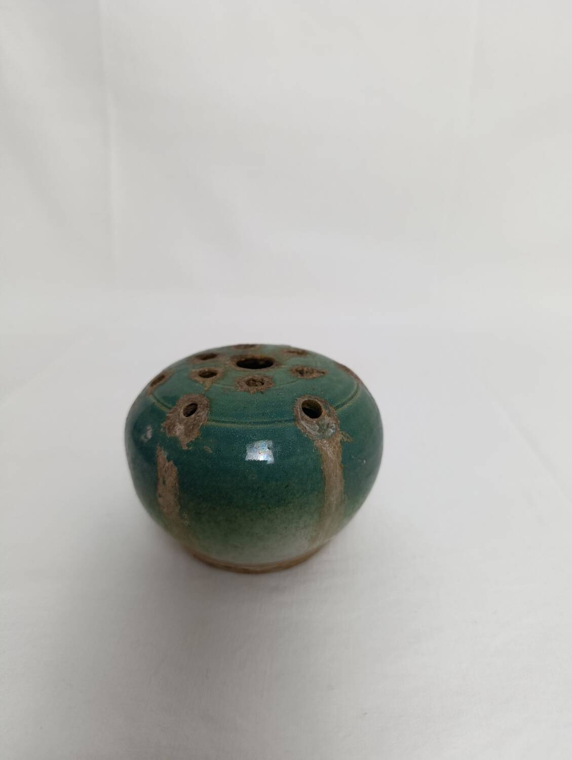 Handcrafted glazed stoneware flower vase
