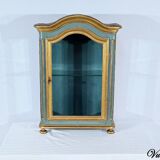 Small Showcase in Painted and Gilded Wood, Louis XV Style – Early 19th Century