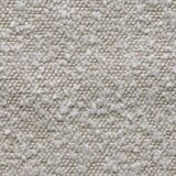 Scandinavian dining chairs set of 6 pearl bouclé