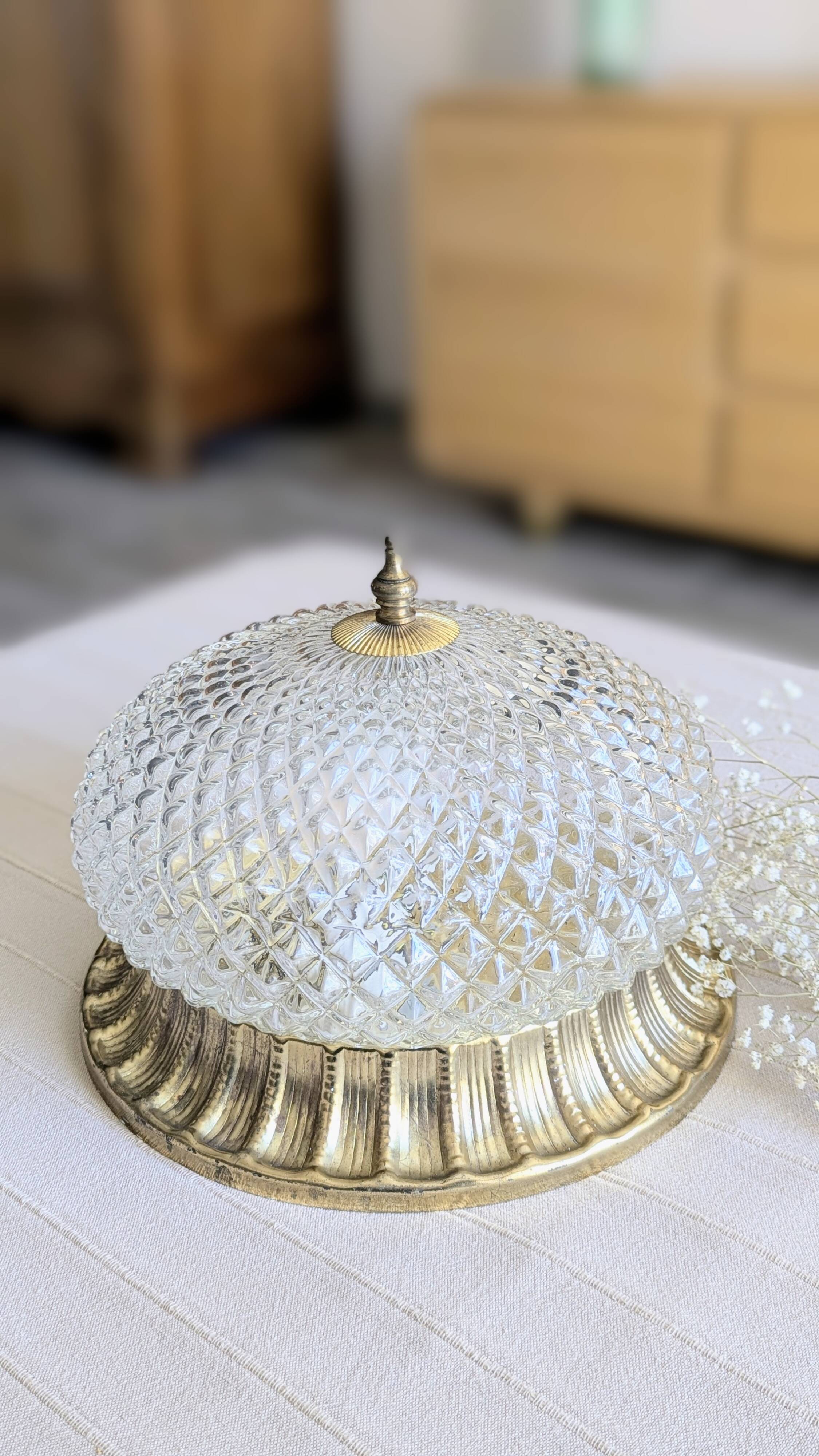 Plafonnier vintage Rudolf Zimmermann Bamberg (L-0164)