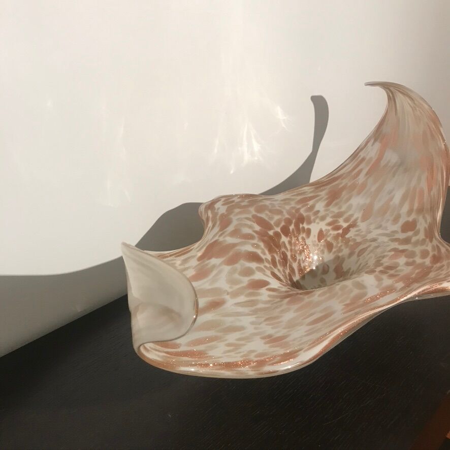 Glass cup by Fratelli and Toso in Murano