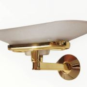 Jill Wall Light – Italian Design Arteluce 1980 – Brass & Opaline Glass