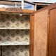 /Art Deco wardrobe with mirror in carved solid oak from the 20s/30s