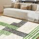 Off-white Moroccan rug with geometric patterns, 250cm x 150cm