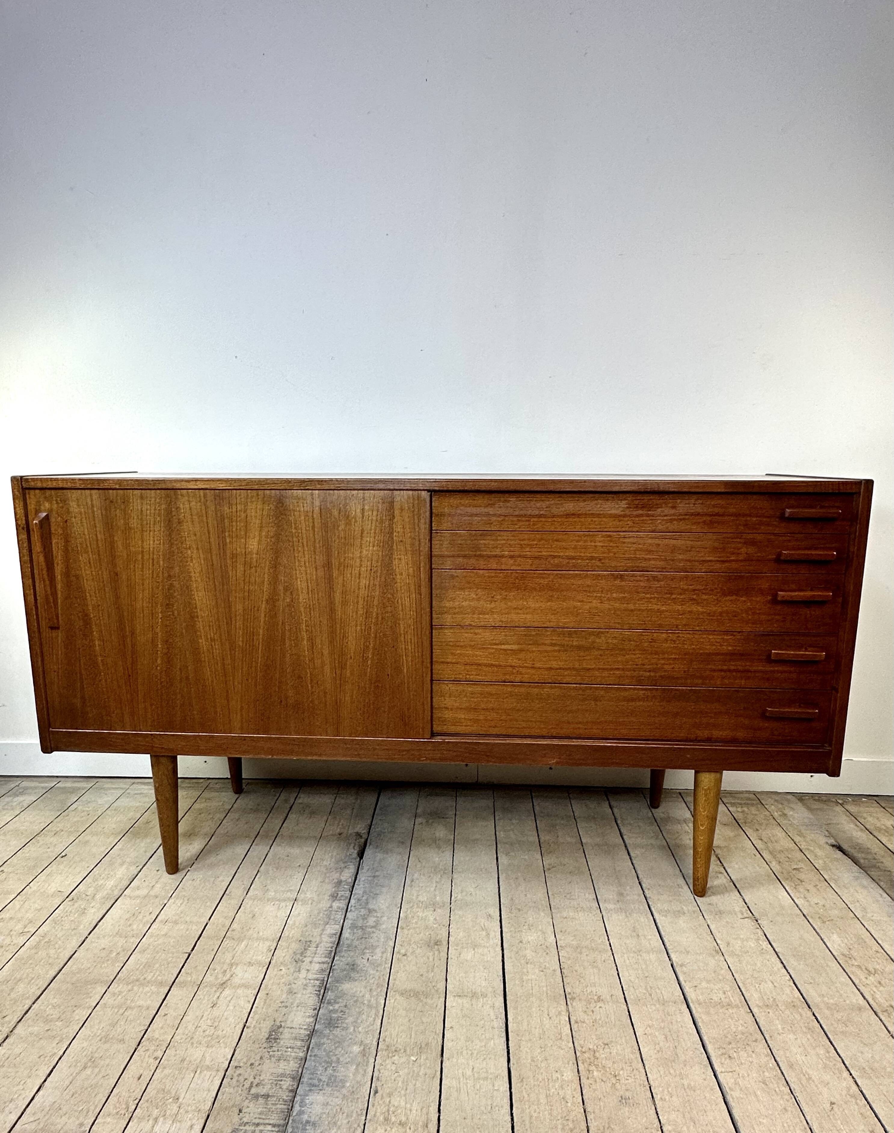 Vintage Scandinavian teak sideboard 1970s