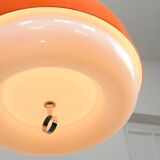 Rare XXL Orange Medusa Pendant Lamp from Guzzini, 1970s