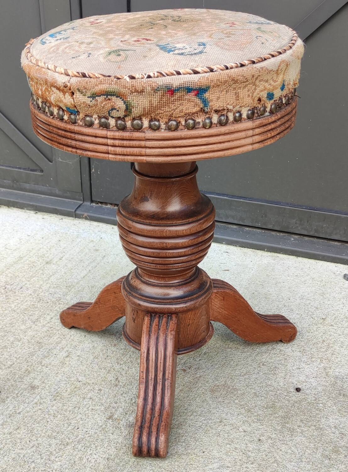 Old piano stool
