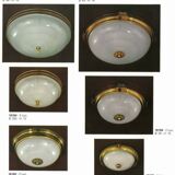 Holophane glass ceiling light from Maison Petitot