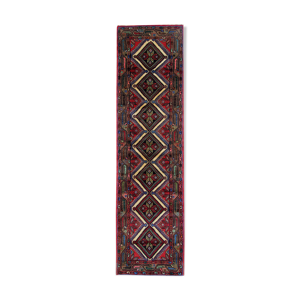 tapis géométrique oriental tissé à la main vintage persan runner tapis 78x278cm