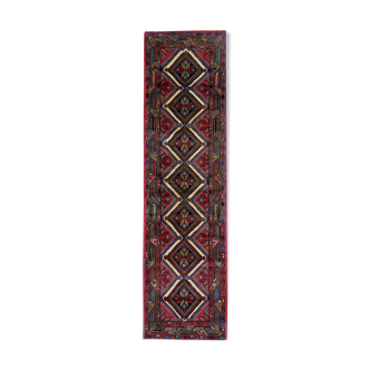 Tapis géométrique oriental tissé à la main vintage persan runner tapis 78x278cm