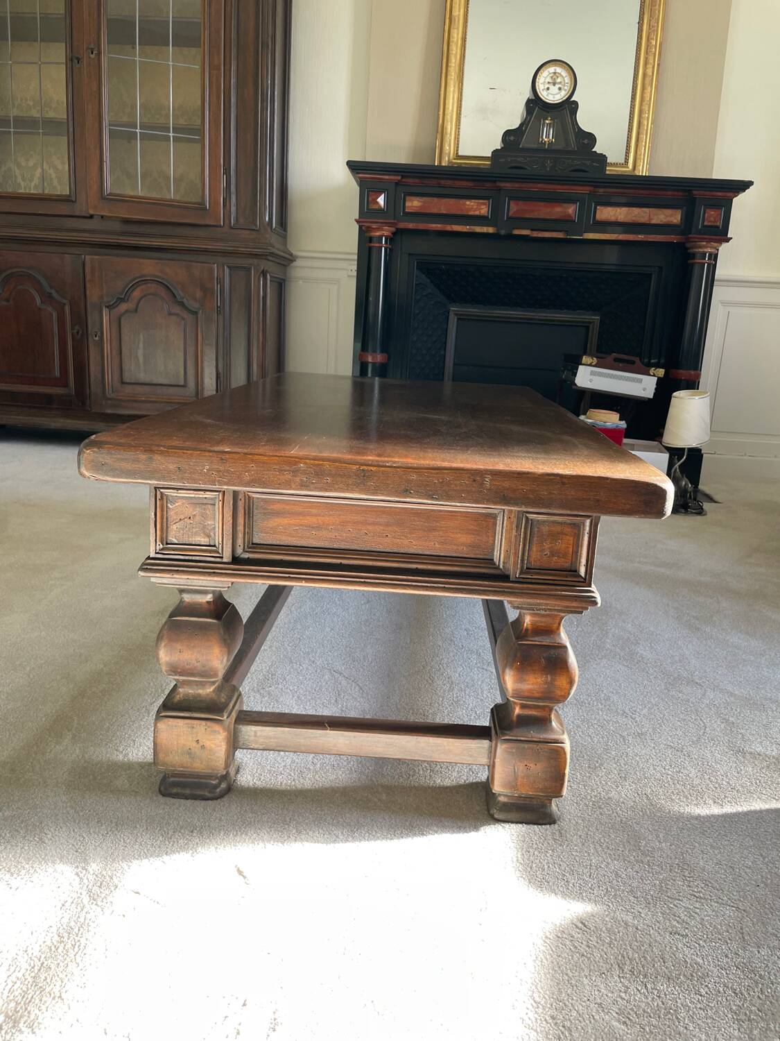 Table basse rectangulaire en chêne massif