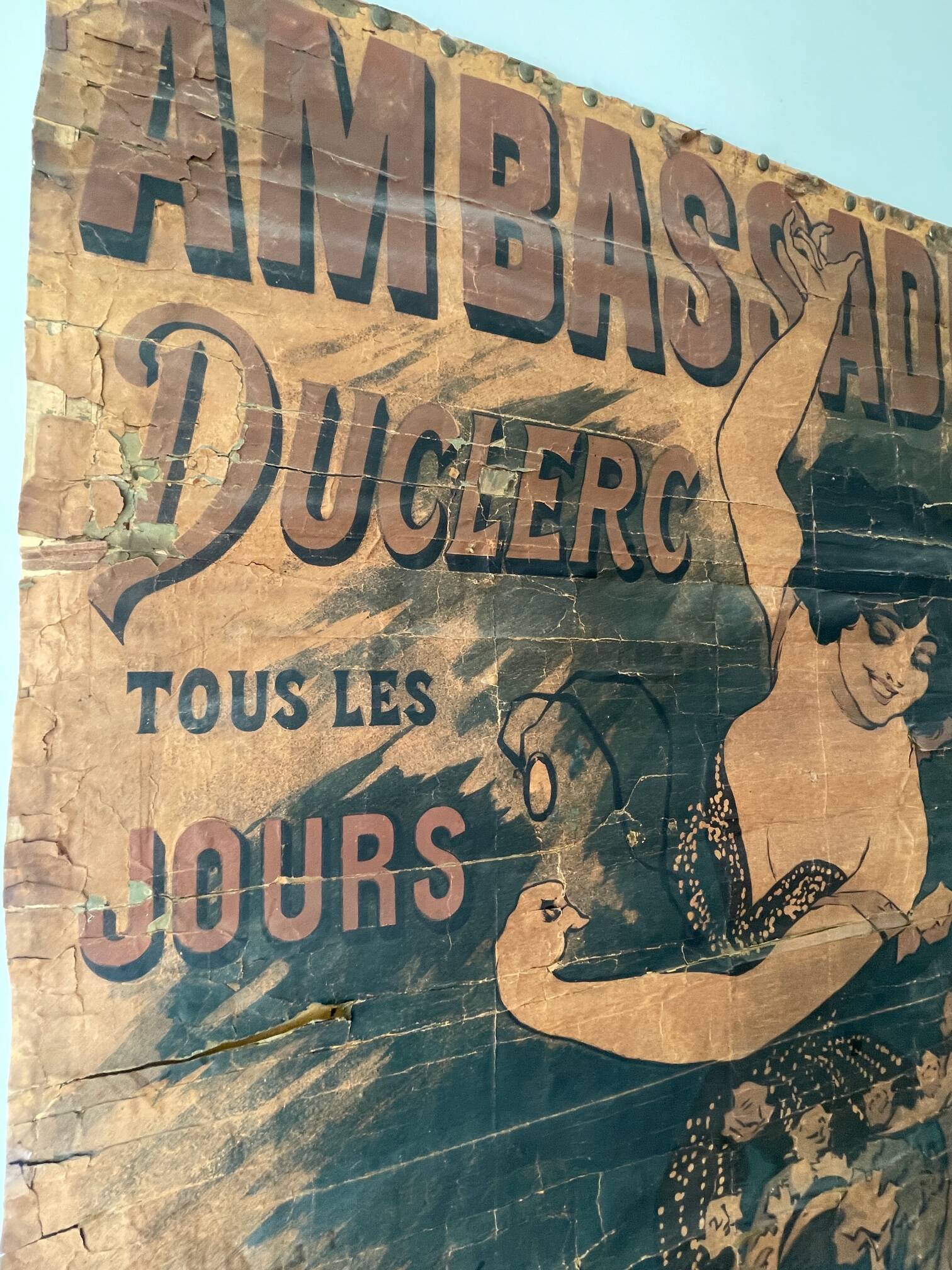 Affiche ancienne des années 1890 par Guillaume. Affiches - Camis Paris. Ambassadeurs Duclerc tous les Jours