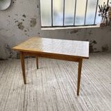 Scandinavian oak and ceramic table