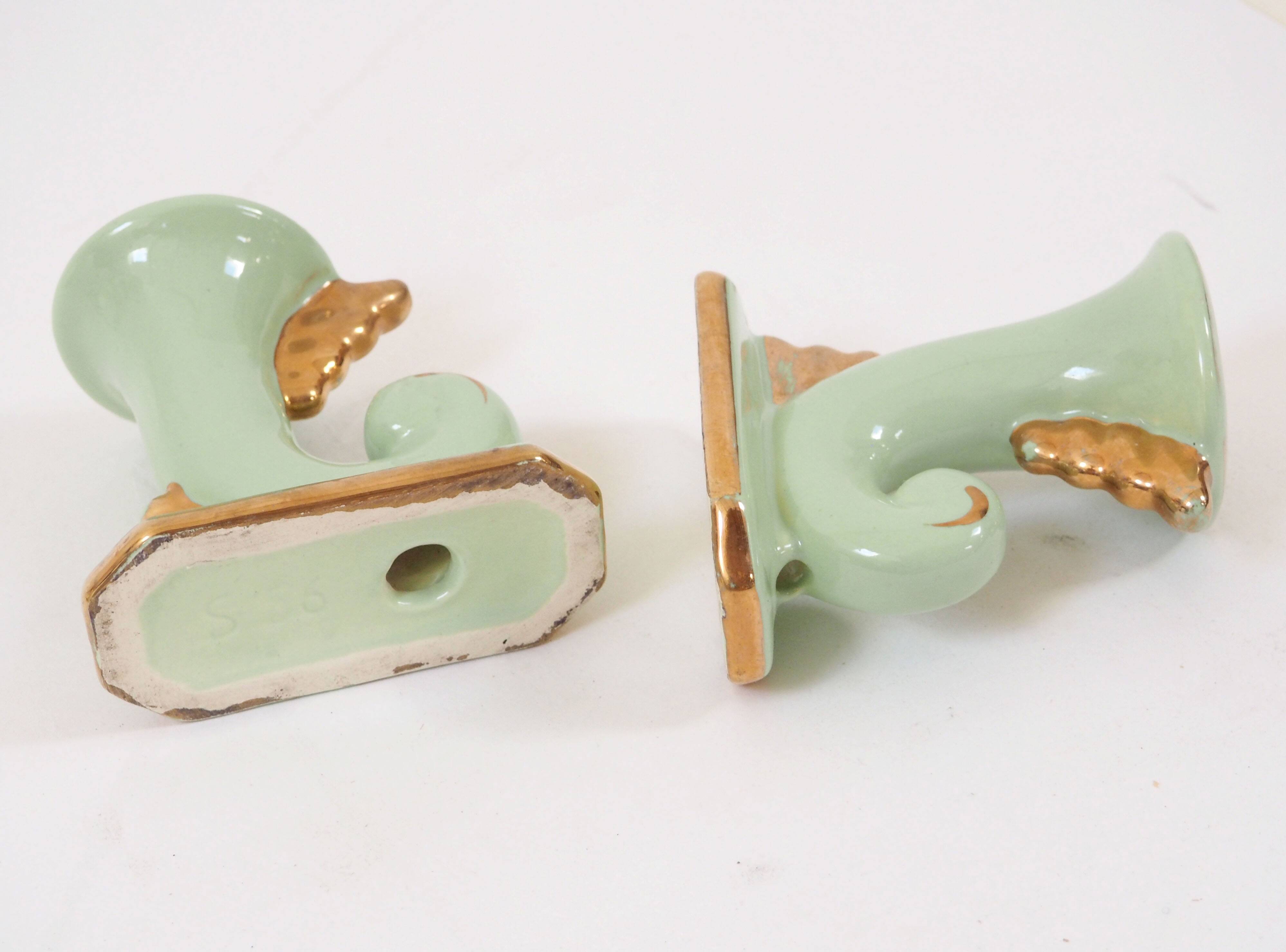 Pair of art deco candlesticks