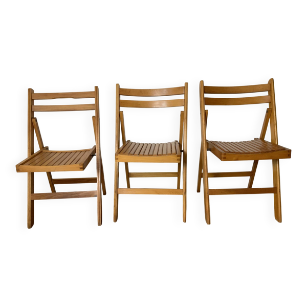 Trio de chaises pliantes 70´