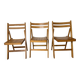 Trio de chaises pliantes 70´