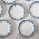 Dessert plates x9, iron earth, Estival model by Saint Amand