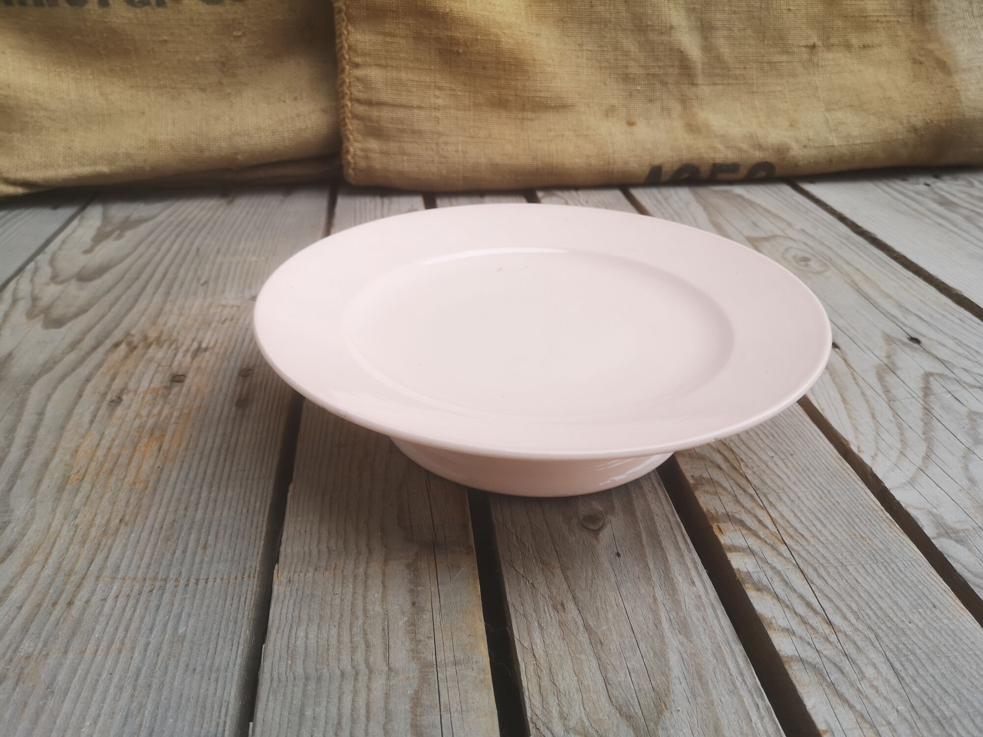 Compotier in Pink Ceramic Saint Amand