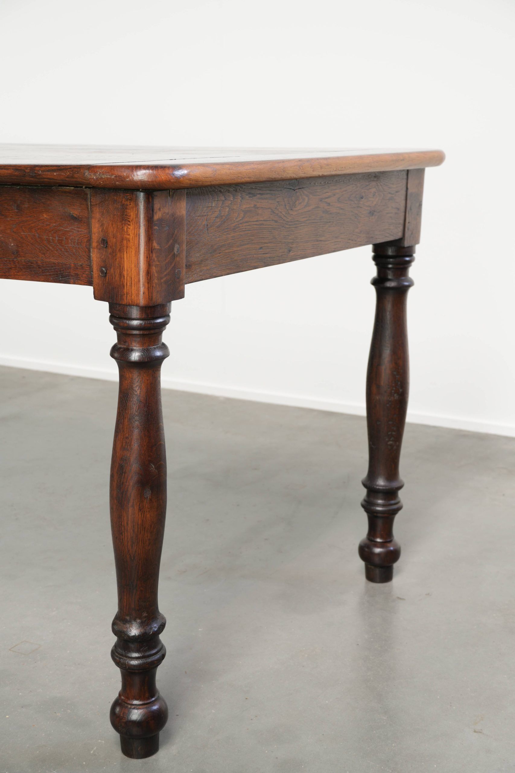 English oak early 19th century XXL farmhouse dining table