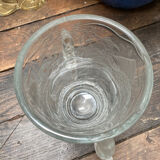 Art Deco crystal vase fish and hypocampes