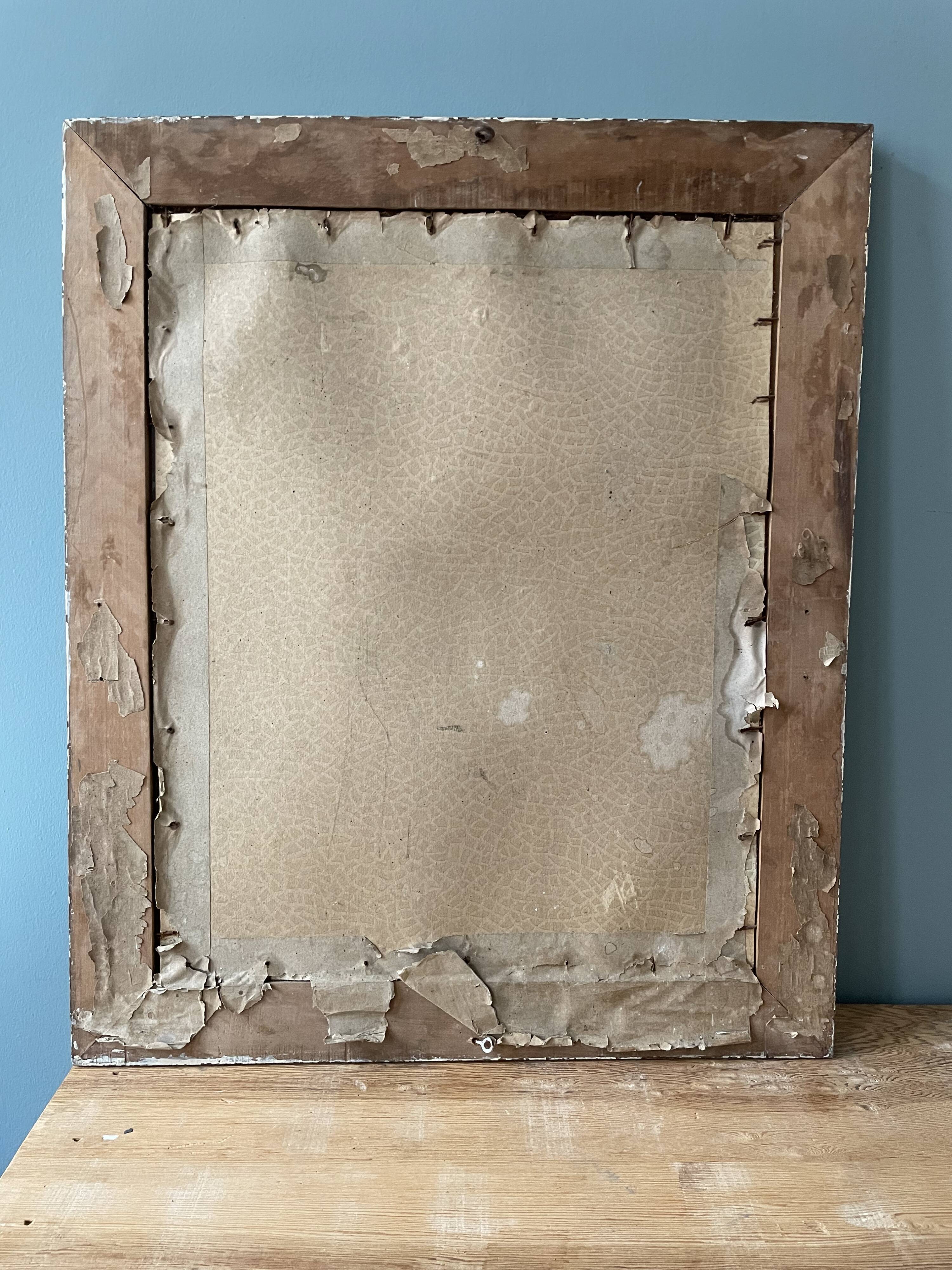 Miroir ancien verre mercurisé