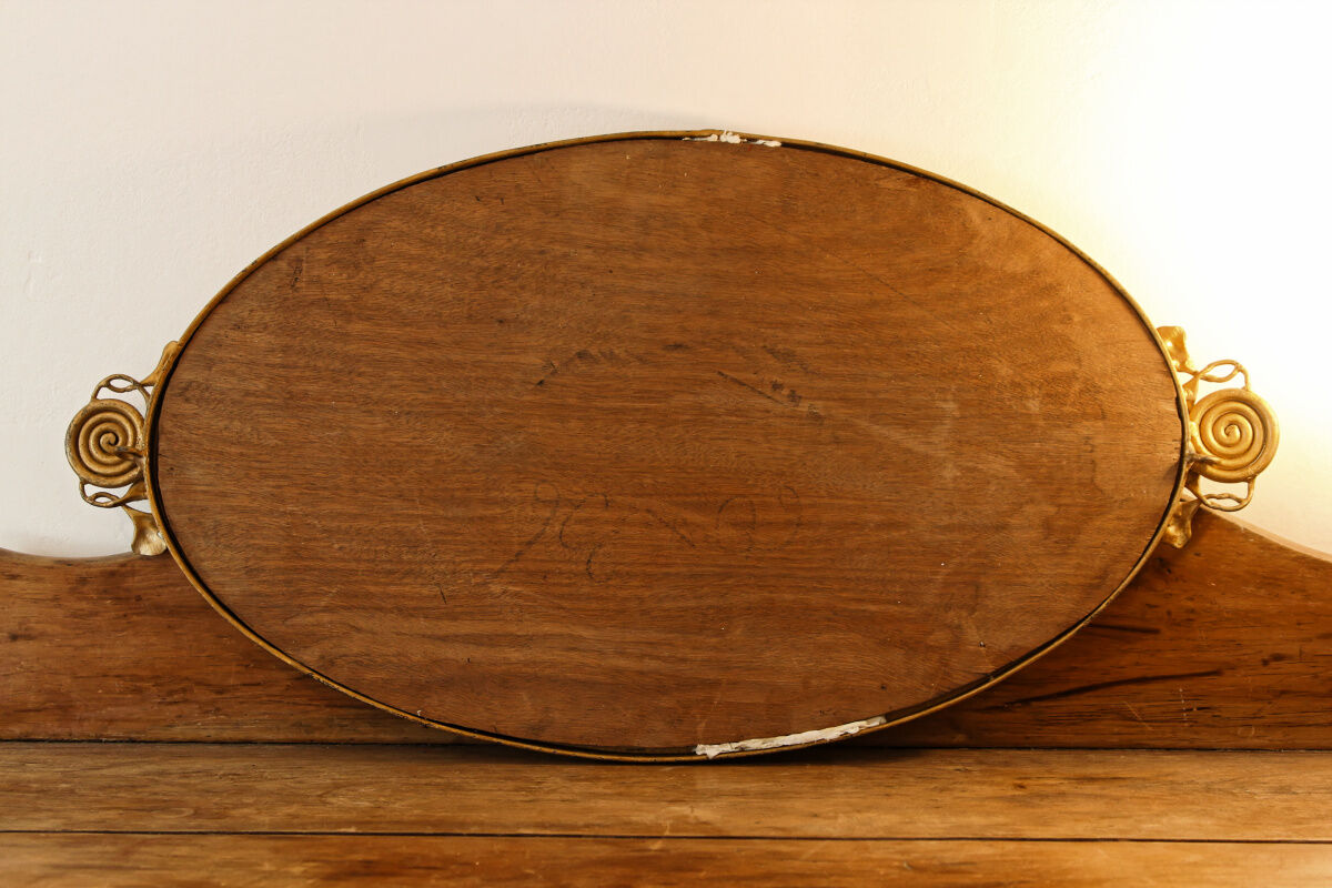 Art Nouveau beveled mirror