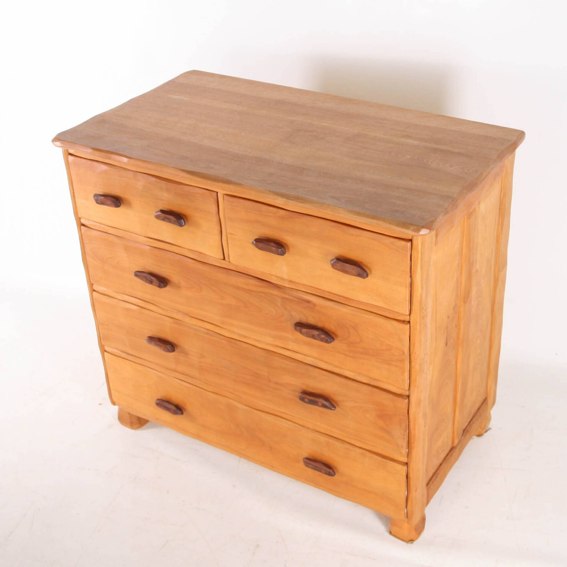 Elm "organic" chest of drawers