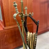 Vintage brass fireplace servant