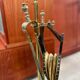 Vintage brass fireplace servant