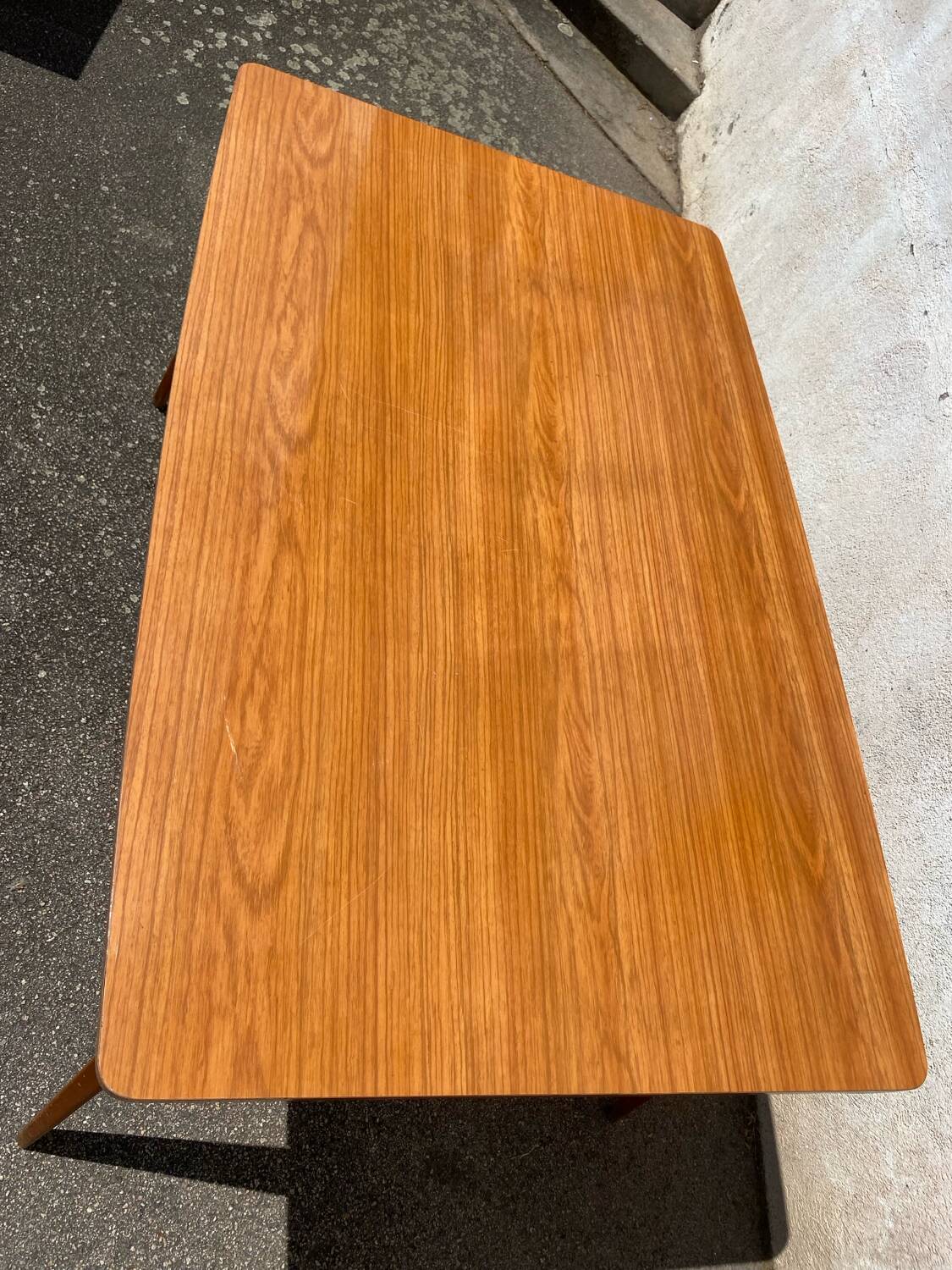 Vintage table with compass legs