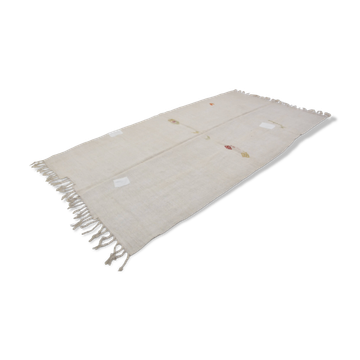 Tapis Oushak en chanvre vintage surdimensionné, Référence 3671
