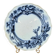 Antique English plate BWM & Co – Rose & Ivy pattern – registered 1868 – blue and black decoration.