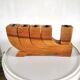 Mobile wooden candle holder design 70s