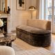 Velvet bench from Boucheron Paris.