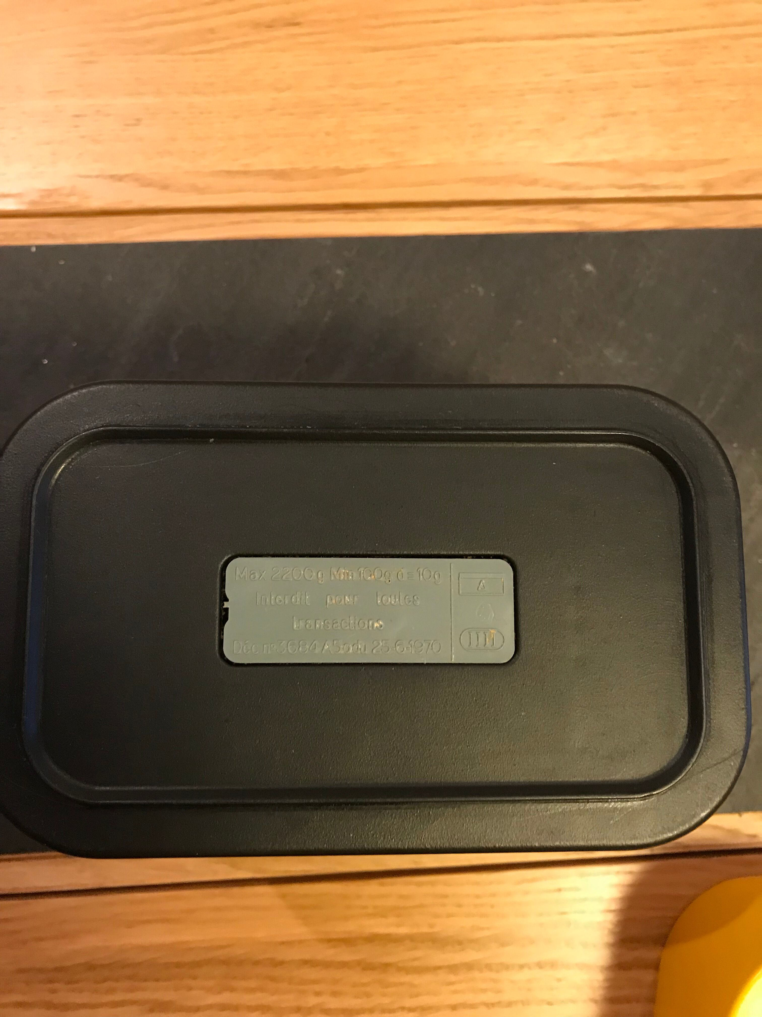 Balance Terraillon 2000 yellow orange