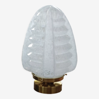 Table lamp globe glass of clichy