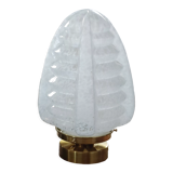 Lampe à poser globe verre de clichy