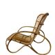Fauteuil vintage en rotin / fauteuil une place / chaise lounge